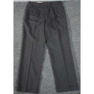 Lauren Ralph Lauren Mens 38x34 Gray Grey Wool Total Comfort Wool Dress Pants